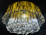 1970s German Murano Glass Tear Drop Flush Mount by Christoph Palme