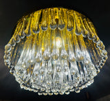 1970s German Murano Glass Tear Drop Flush Mount by Christoph Palme