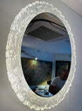 1970s Oval Erco Back Lit Lucite Wall Mirror