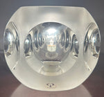 1970s Peill & Putzler Frosted Circular Glass Table Lamp