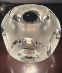 1970s Peill & Putzler Frosted Circular Glass Table Lamp