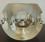1970s Peill & Putzler Frosted Circular Glass Table Lamp