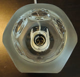 1970s Peill & Putzler Frosted Circular Glass Table Lamp