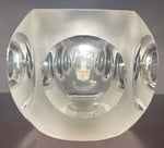 1970s Peill & Putzler Frosted Circular Glass Table Lamp