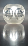 1970s Peill & Putzler Frosted Circular Glass Table Lamp