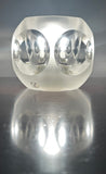 1970s Peill & Putzler Frosted Circular Glass Table Lamp