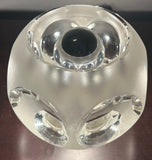 1970s Peill & Putzler Frosted Circular Glass Table Lamp