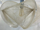 1970s Sompex Nylon Thread and Perspex Pendant Lamp