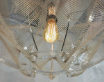 1970s Sompex Nylon Thread and Perspex Pendant Lamp