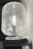 1970s German Chrome & Bubble Glass Wall Lights 3 Available