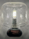 1970s German Chrome & Bubble Glass Wall Lights 3 Available