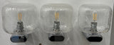 1970s German Chrome & Bubble Glass Wall Lights 3 Available