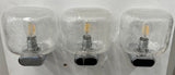 1970s German Chrome & Bubble Glass Wall Lights 3 Available