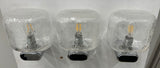 1970s German Chrome & Bubble Glass Wall Lights 3 Available