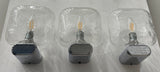 1970s German Chrome & Bubble Glass Wall Lights 3 Available