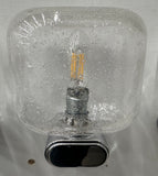 1970s German Chrome & Bubble Glass Wall Lights 3 Available