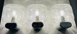 1970s German Chrome & Bubble Glass Wall Lights 3 Available
