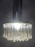 1970s German Staff Leuchten Chrome & Glass Pendant Light