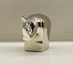 1970s Japanese Dansk Silver Plate Rhino Figurine