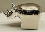 1970s Japanese Dansk Silver Plate Rhino Figurine