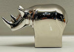 1970s Japanese Dansk Silver Plate Rhino Figurine