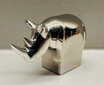 1970s Japanese Dansk Silver Plate Rhino Figurine