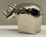 1970s Japanese Dansk Silver Plate Rhino Figurine