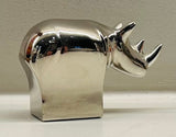 1970s Japanese Dansk Silver Plate Rhino Figurine