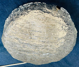 1970s Kaiser Textured Glass Circular Flush Mount