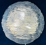 1970s Kaiser Textured Glass Circular Flush Mount