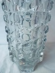 1970s French Faceted Luminarc Glass Vase