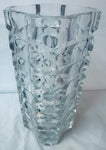 1970s French Faceted Luminarc Glass Vase