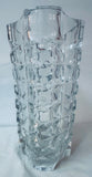 1970s French Faceted Luminarc Glass Vase