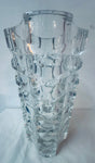 1970s French Faceted Luminarc Glass Vase