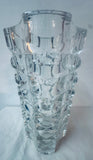 1970s French Faceted Luminarc Glass Vase