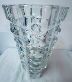 1970s French Faceted Luminarc Glass Vase