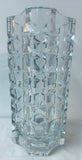 1970s French Faceted Luminarc Glass Vase