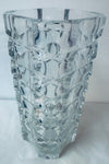 1970s French Faceted Luminarc Glass Vase