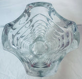 1970s French Faceted Luminarc Glass Vase