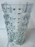 1970s French Faceted Luminarc Glass Vase