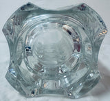 1970s French Faceted Luminarc Glass Vase