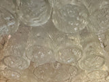 1970s German Doria Tubular Glass & Brass Flush Mount