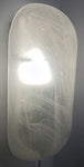 1970s German Putzler Frosted Lozenge Glass Wall Lights