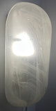 1970s German Putzler Frosted Lozenge Glass Wall Lights