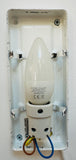 1970s German Putzler Frosted Lozenge Glass Wall Lights