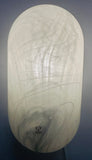 1970s German Putzler Frosted Lozenge Glass Wall Lights