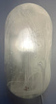 1970s German Putzler Frosted Lozenge Glass Wall Lights