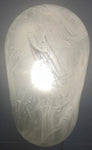 1970s German Putzler Frosted Lozenge Glass Wall Lights