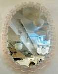 1970s German Honsel Illuminated Clear Acrylic Wall Mirror