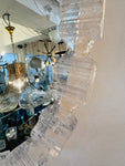 1970s German Honsel Illuminated Clear Acrylic Wall Mirror